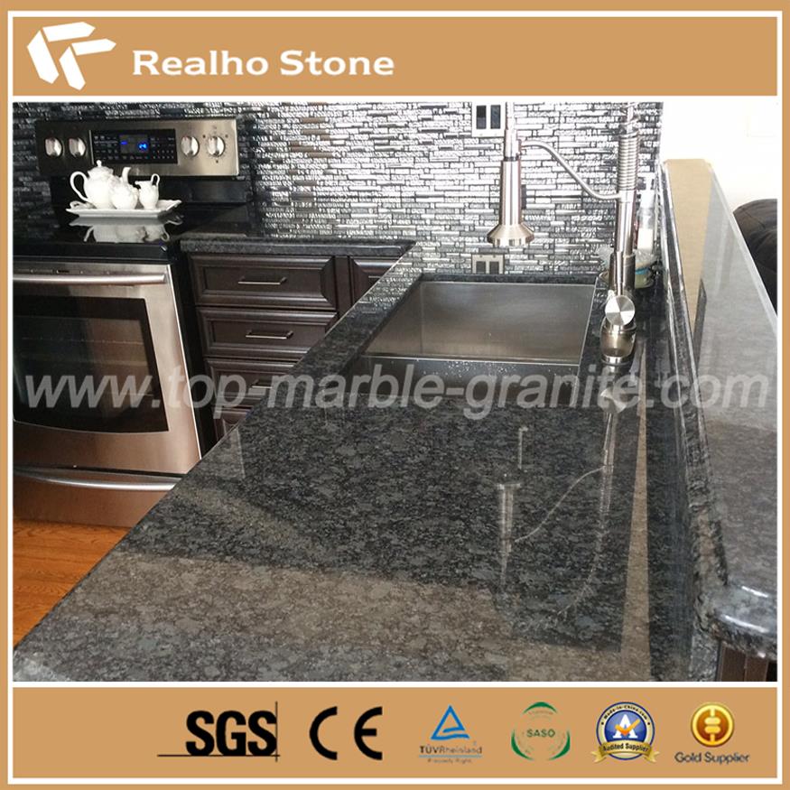 Steel Gray Granite Kitchen Countertop Steel Gray Granite Kitchen Countertop