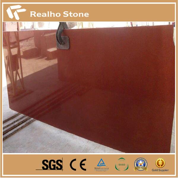 Polished India Lakha Red Granite Slabs
