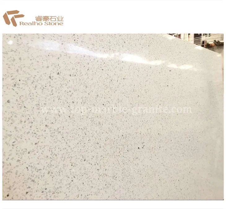 White Cement Terrazzo Flooring Tiles