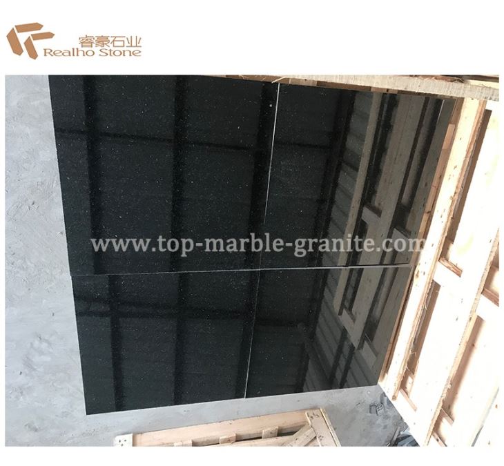 Black Galaxy Granite Tiles