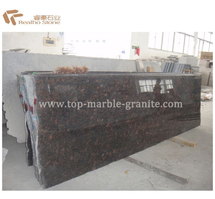 tan brown granite slab