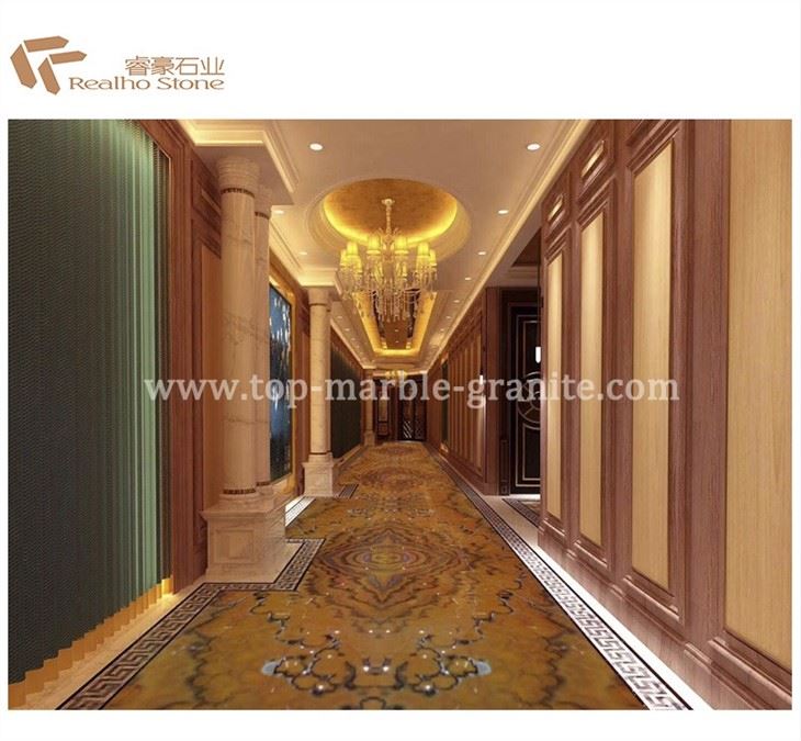 yellow onyx floor tile