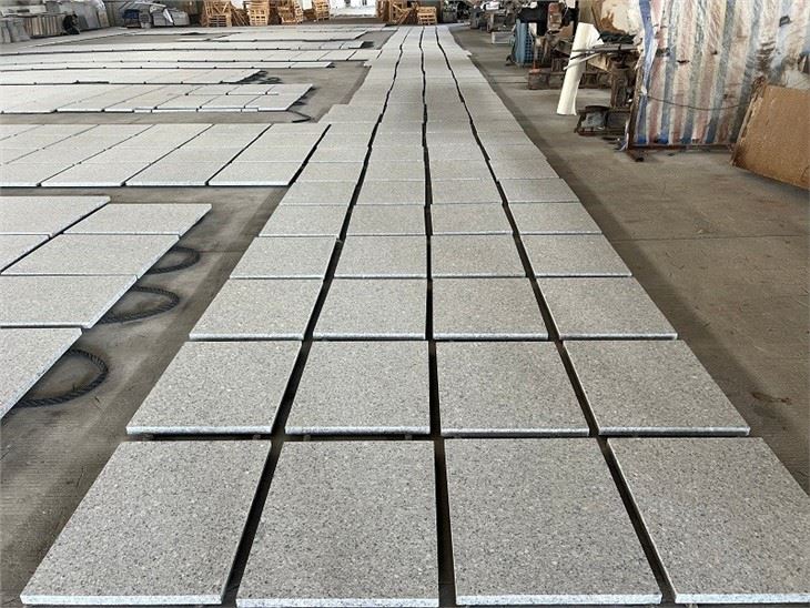 light grey granite tiles
